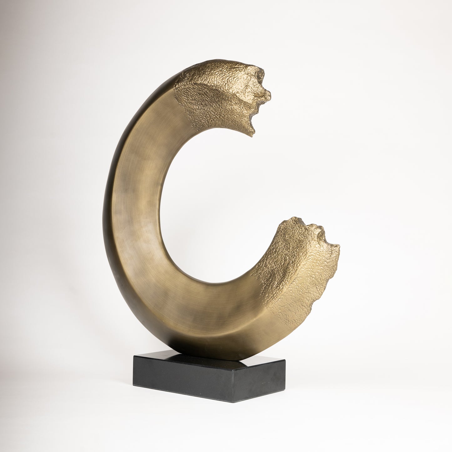 Golden Eclipse Sculptural Art
