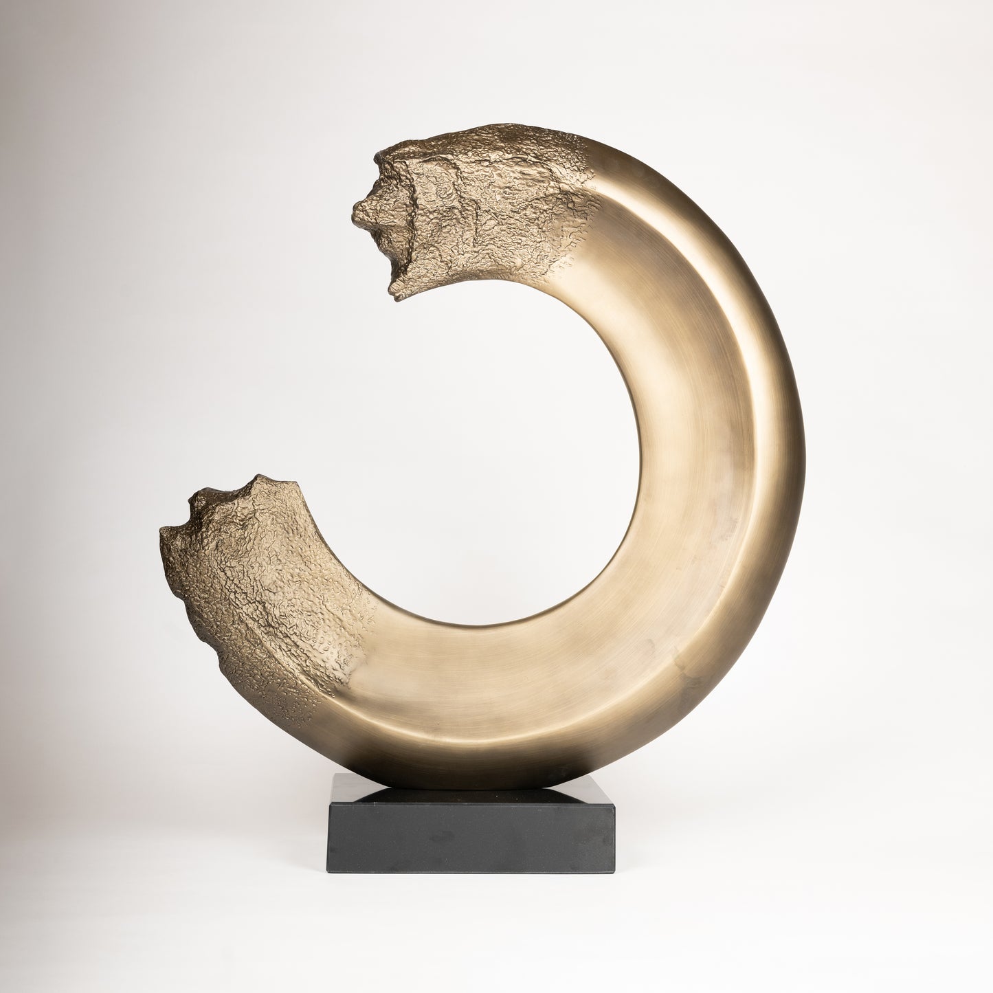 Golden Eclipse Sculptural Art