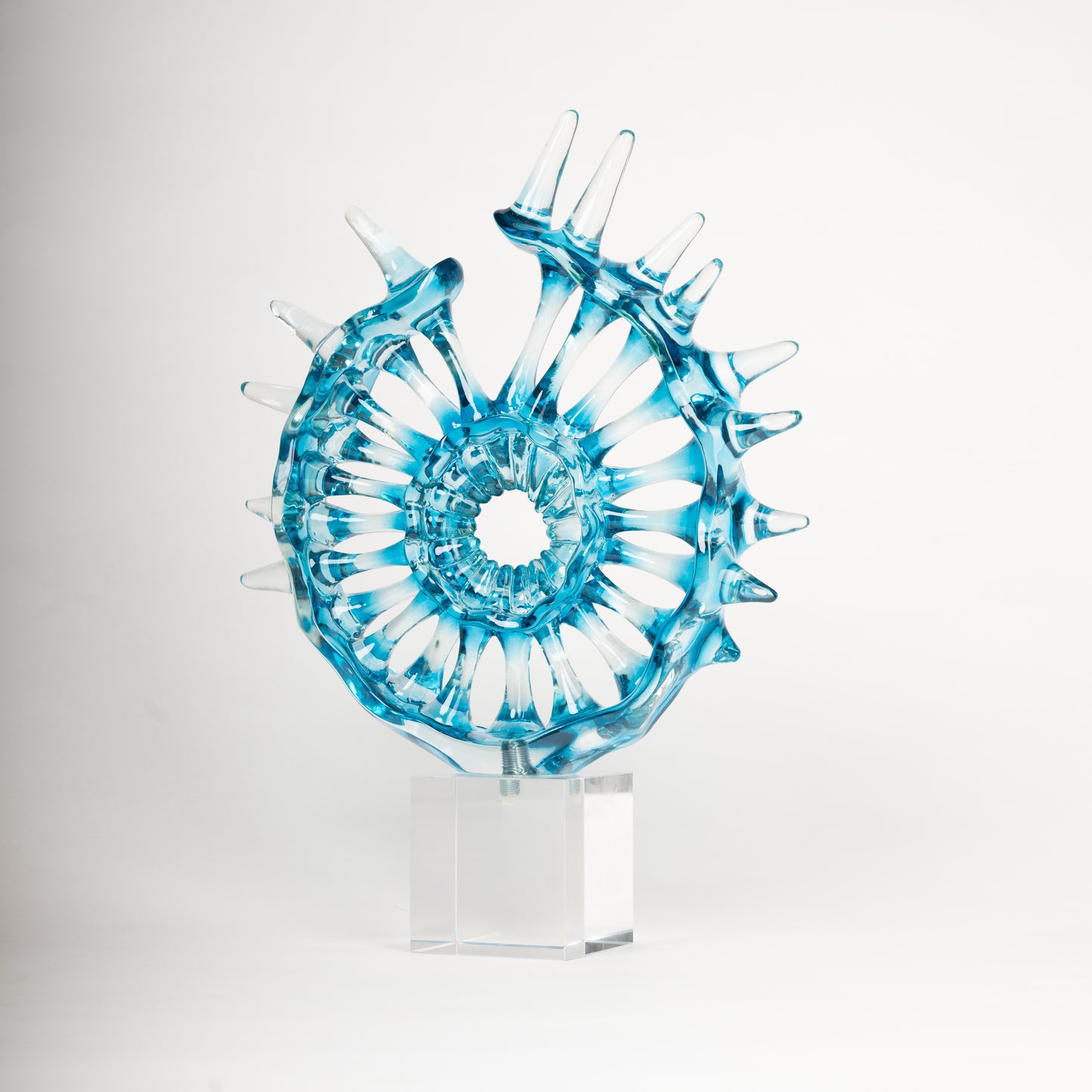 Azure Crystal Art Sculpture