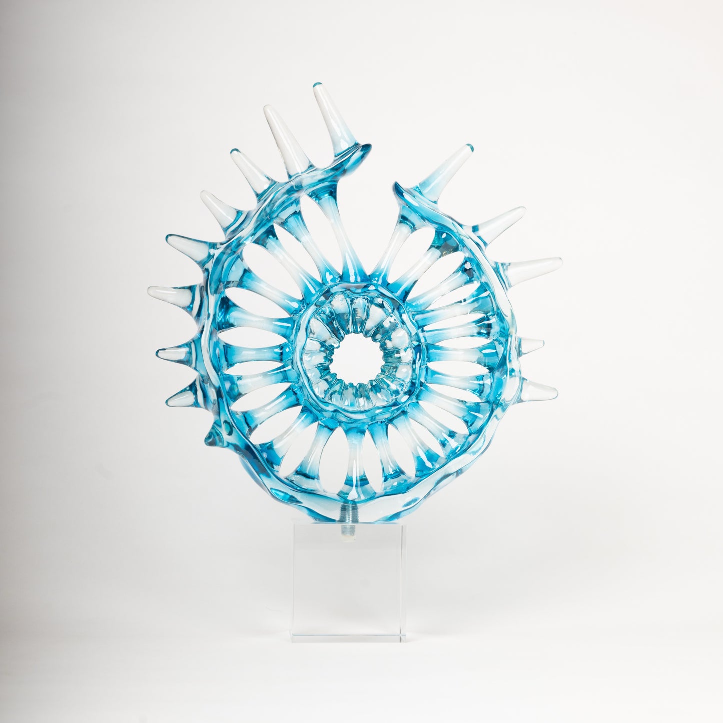 Azure Crystal Art Sculpture
