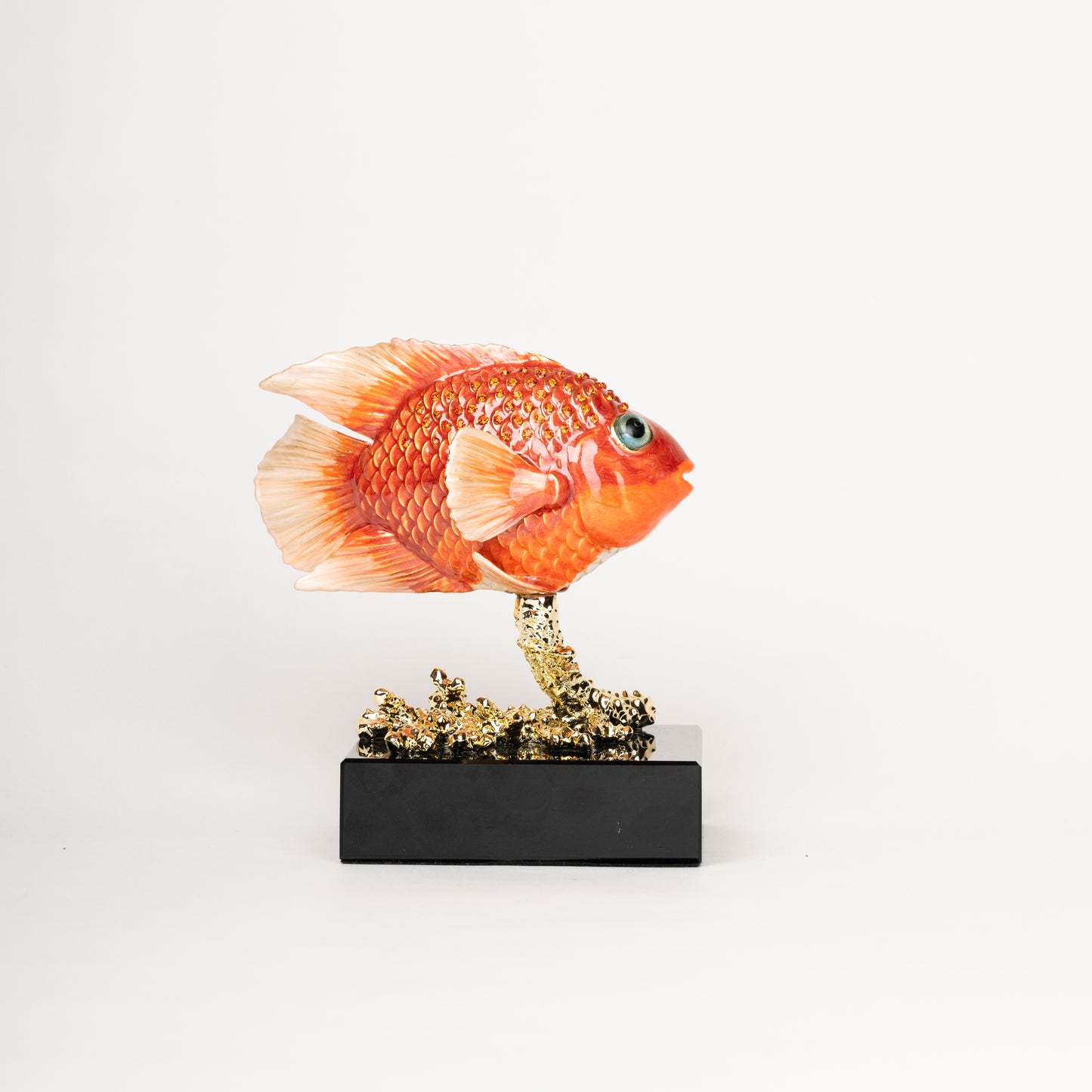 Regal Gold Fish Sculpture Set