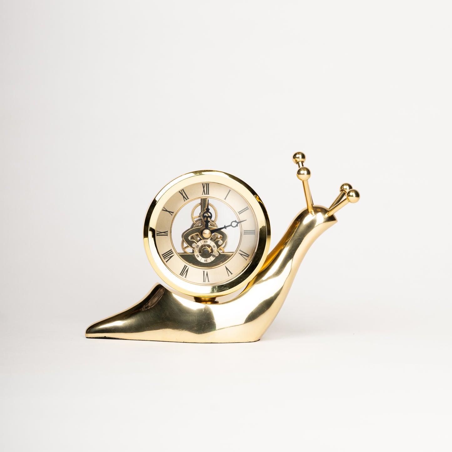 Golden Snail Clock-Upright
