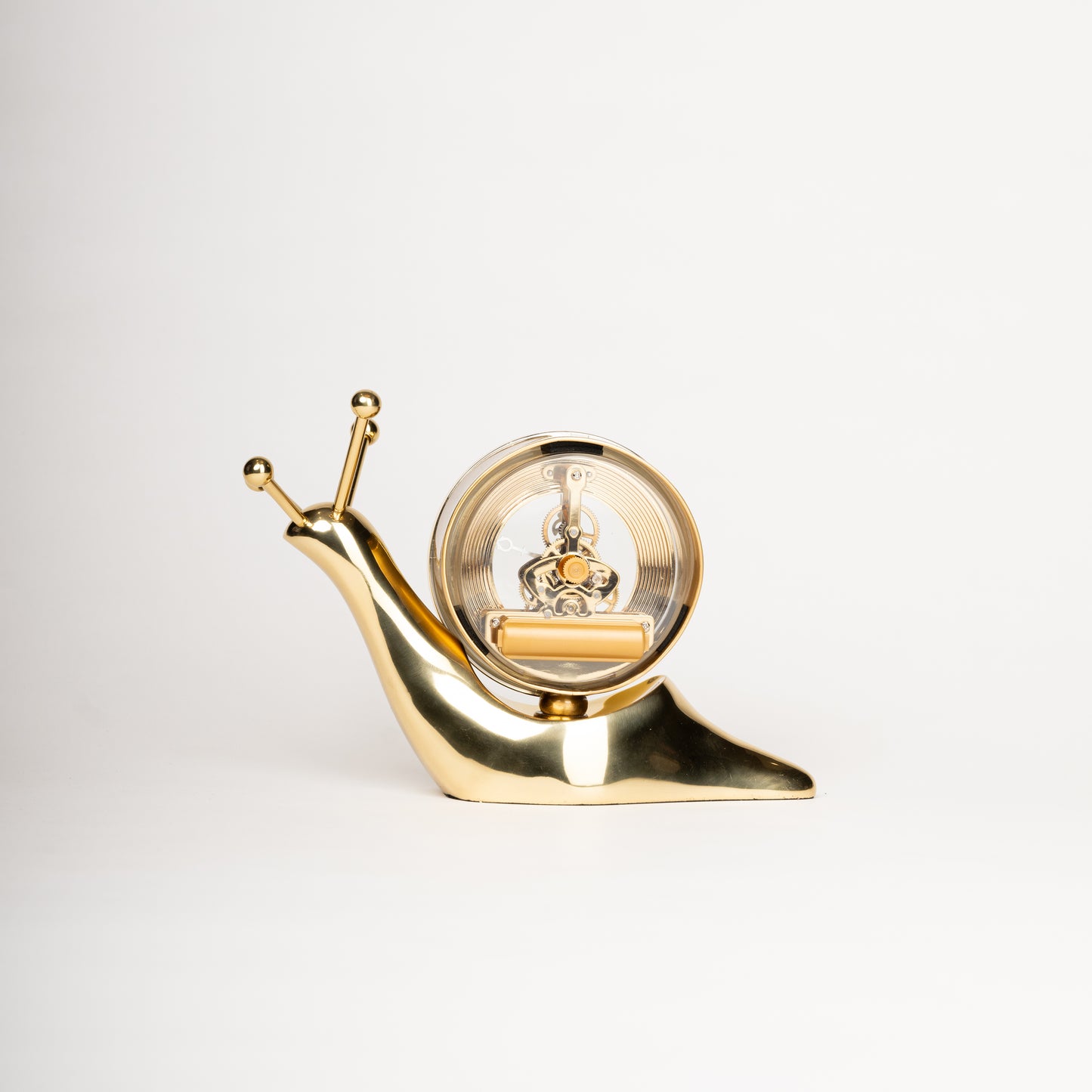 Golden Snail Clock-Upright