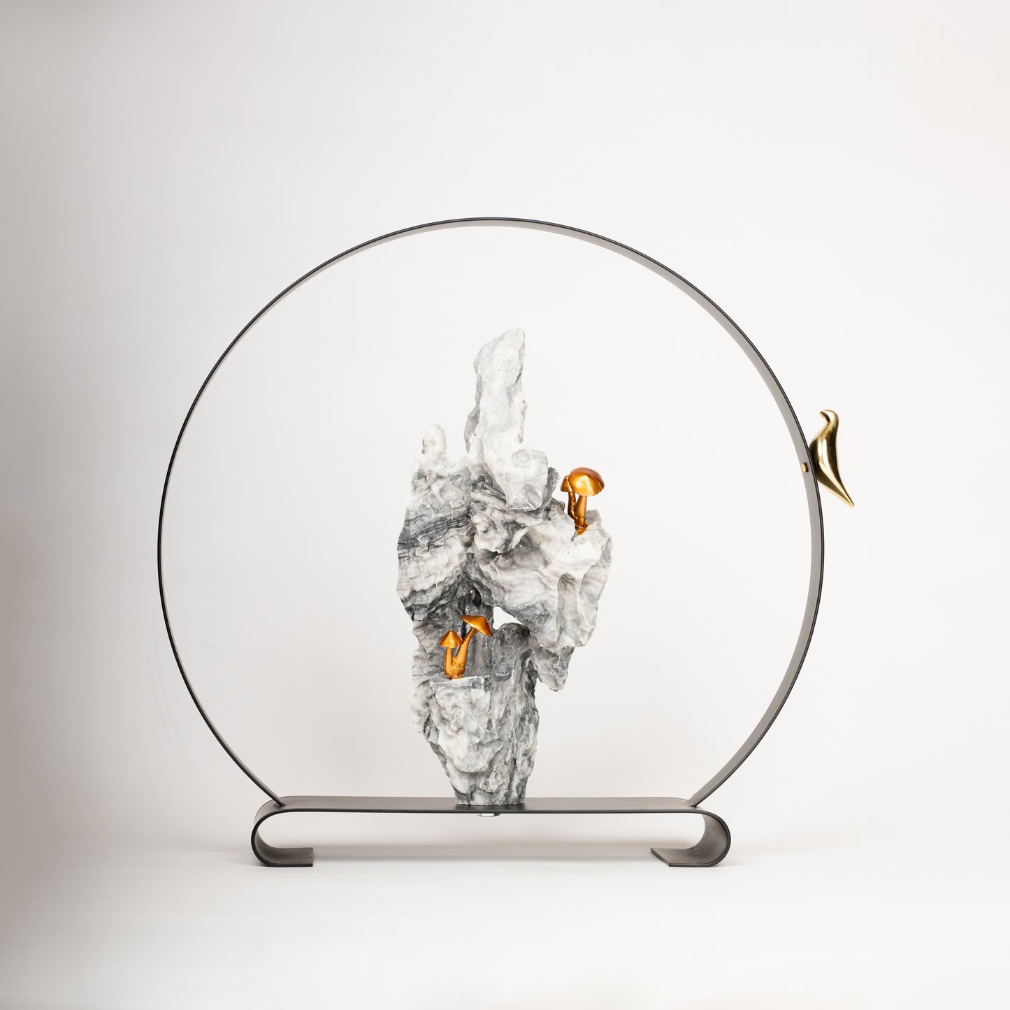 Summit Serenity Metal & Resin Sculpture – Set of 2