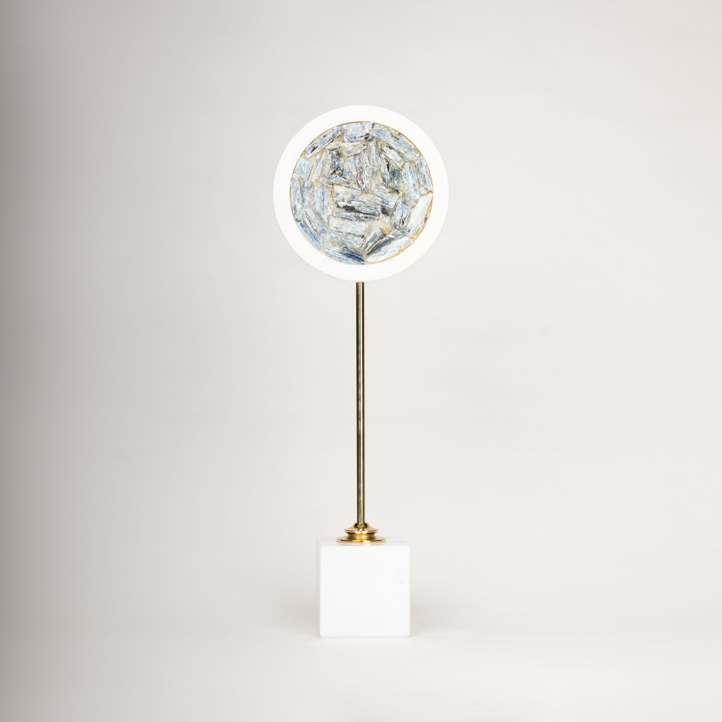 Modern Marble & Gold Accent Sculptures