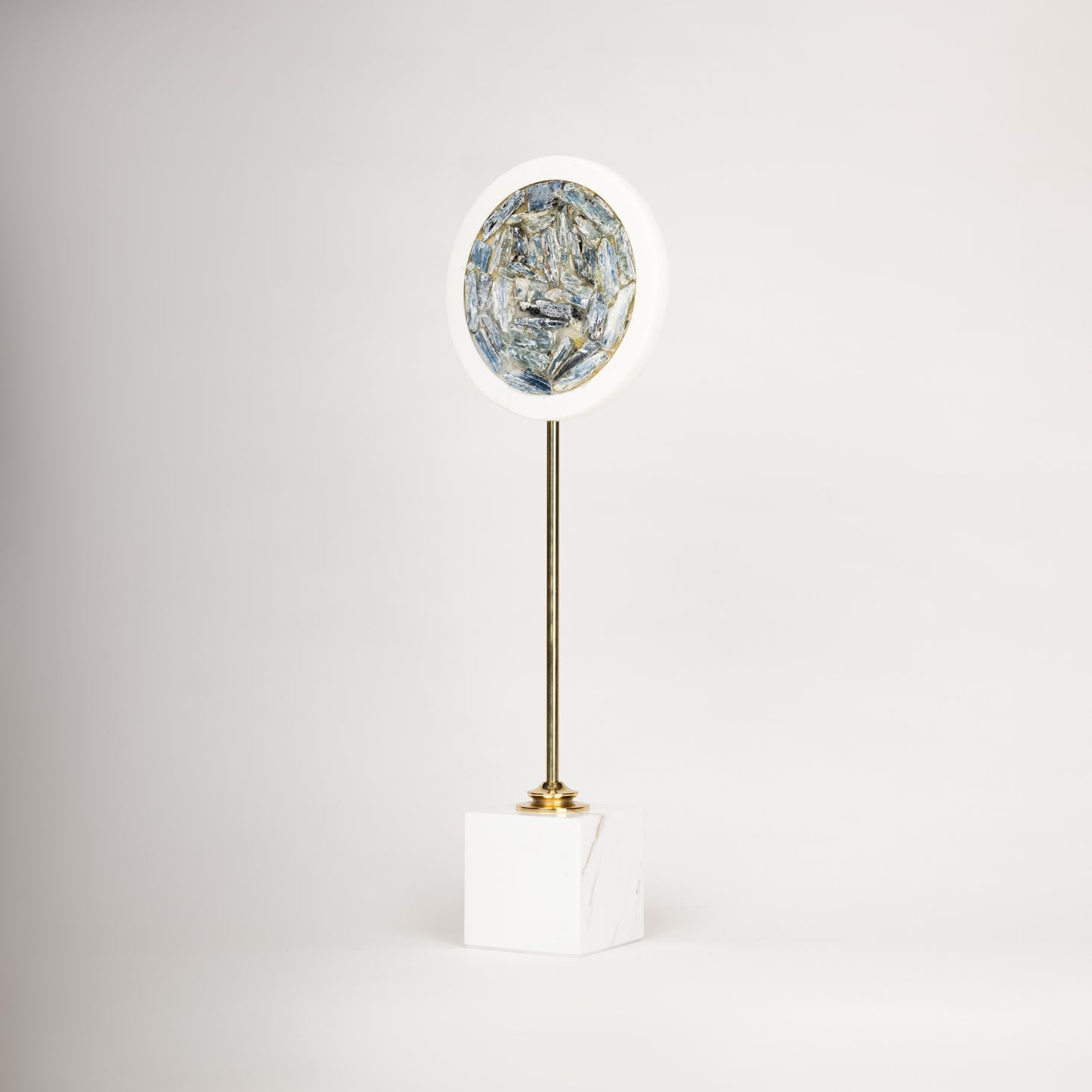 Modern Marble & Gold Accent Sculptures