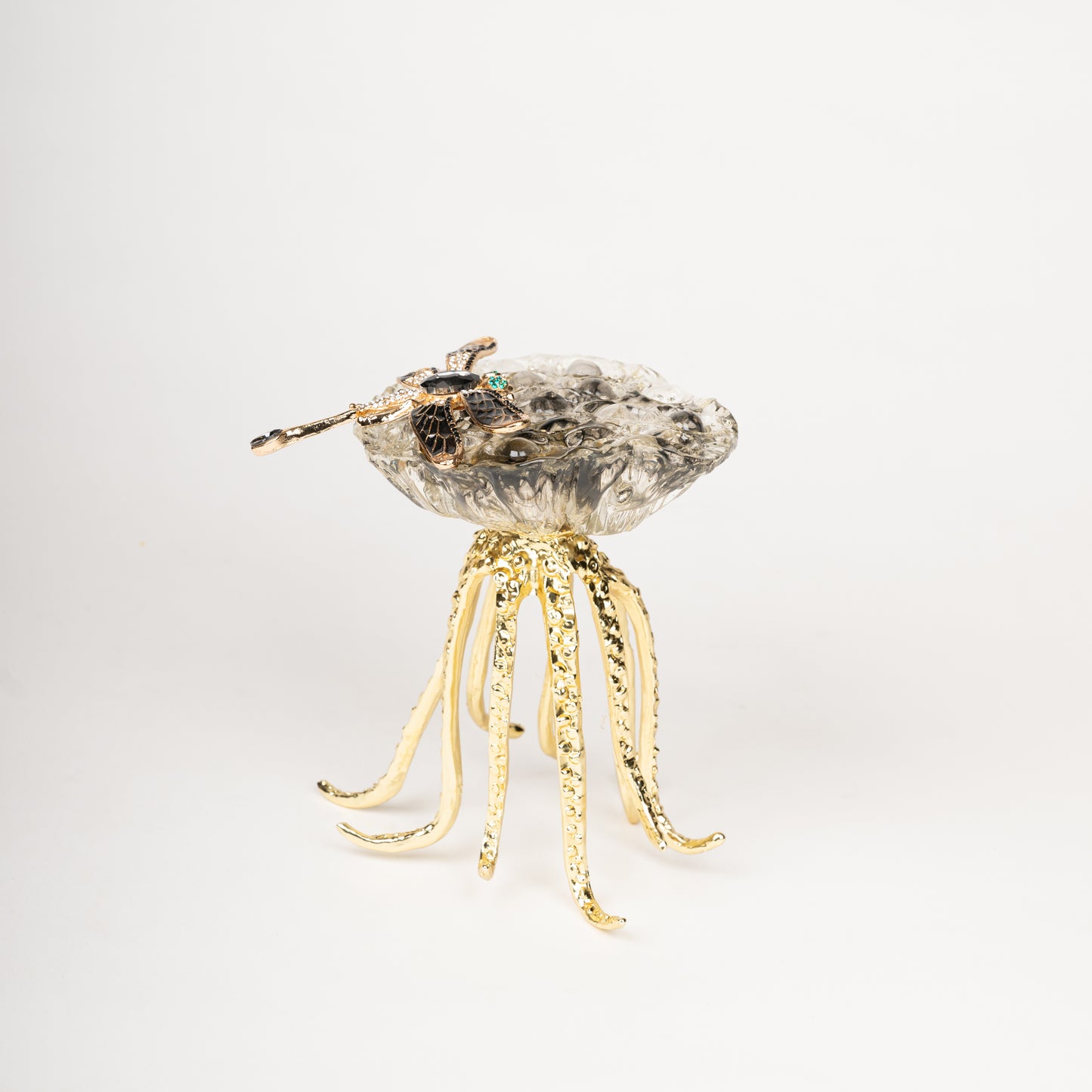 Golden Jellyfish Sculptures