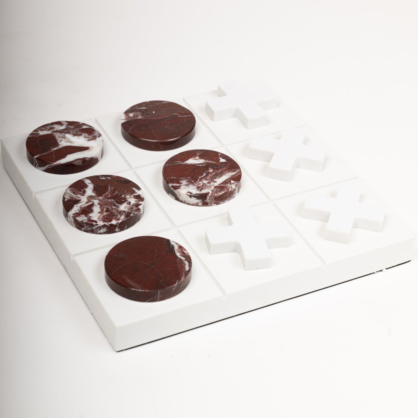 Luxury Marble Tic-Tac-Toe Set