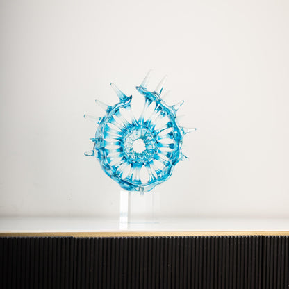 Azure Crystal Art Sculpture