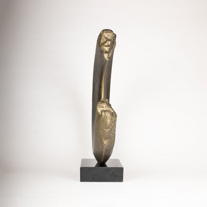 Golden Eclipse Sculptural Art