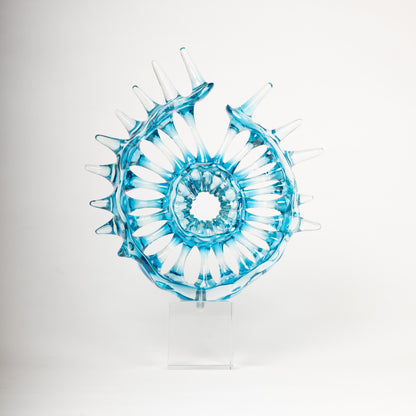 Azure Crystal Art Sculpture