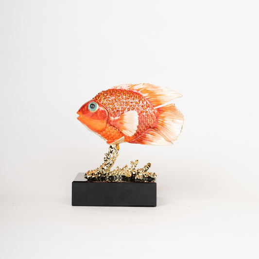 Regal Gold Fish Sculpture Set