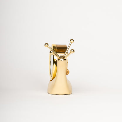 Golden Snail Clock-Upright