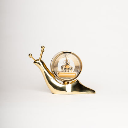 Golden Snail Clock-Upright