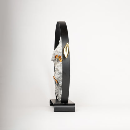 Summit Serenity Metal & Resin Sculpture – Set of 2