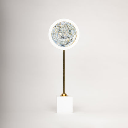 Modern Marble & Gold Accent Sculptures