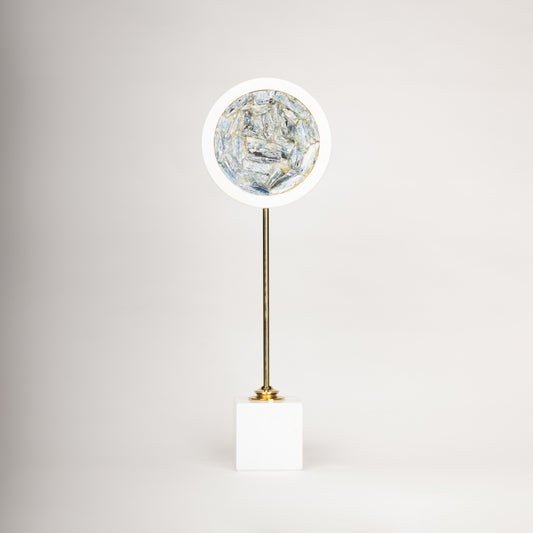 Modern Marble & Gold Accent Sculptures