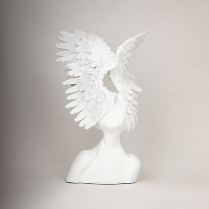 Winged Serenity Sculptural Bust
