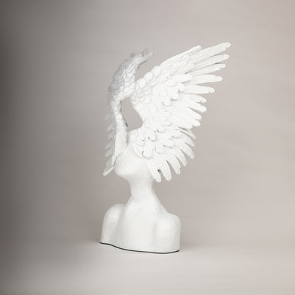 Winged Serenity Sculptural Bust