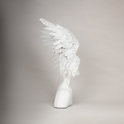 Winged Serenity Sculptural Bust