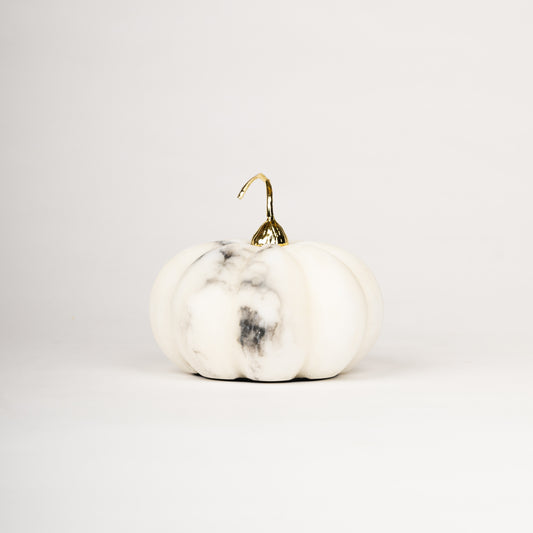 Classic Marble Pumpkin Decor Set