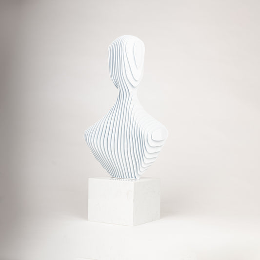 Modern Layered Silhouette Sculpture