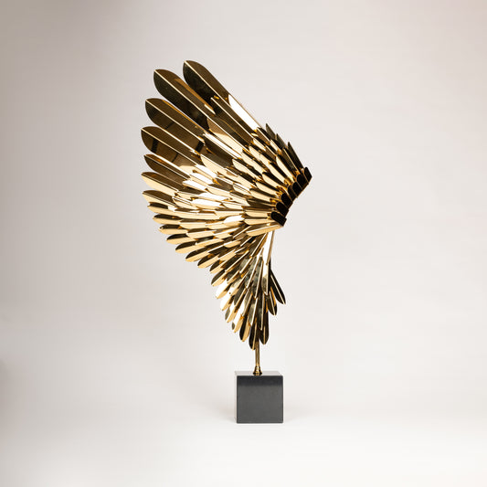 Golden Wing Sculpture