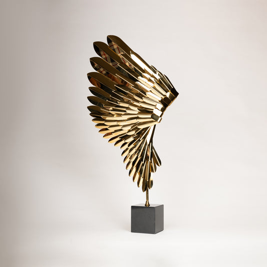 Golden Wing Sculpture