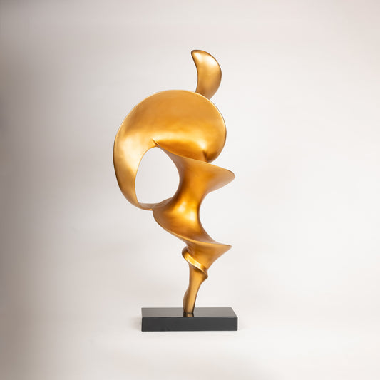 Abstract Golden Harmony Sculpture