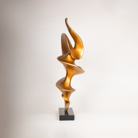 Abstract Golden Harmony Sculpture
