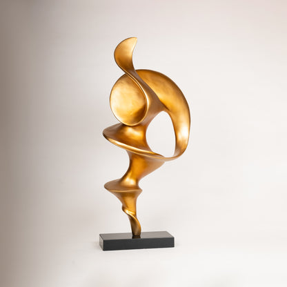 Abstract Golden Harmony Sculpture