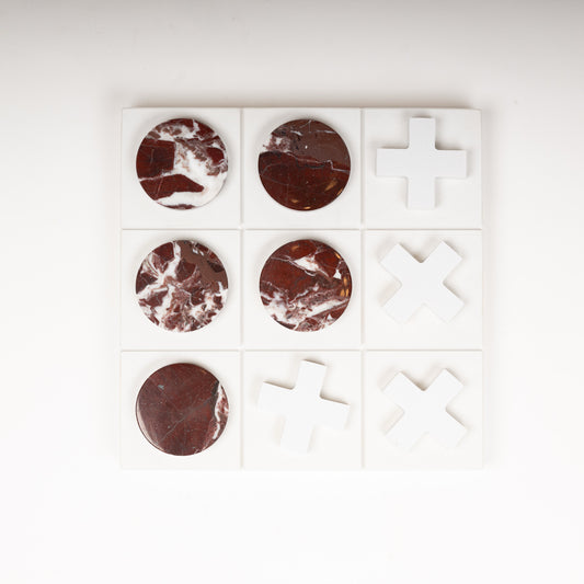 Luxury Marble Tic-Tac-Toe Set