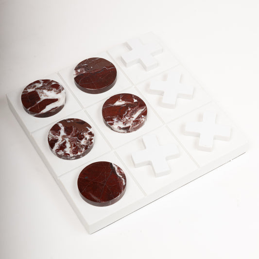 Luxury Marble Tic-Tac-Toe Set
