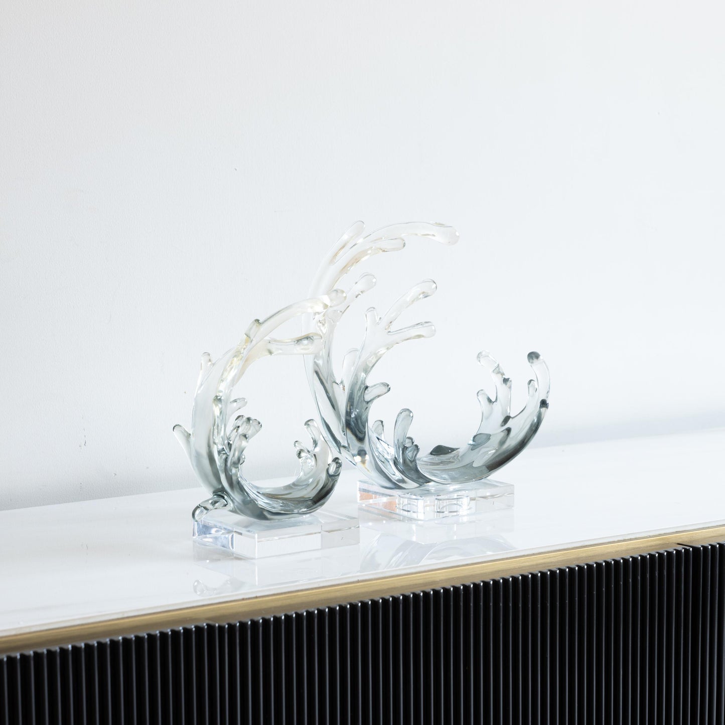 Crystal Ocean Wave Sculptures