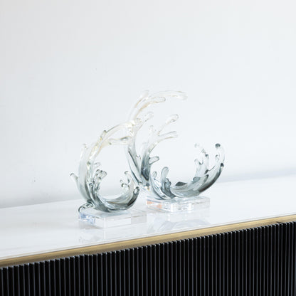 Crystal Ocean Wave Sculptures