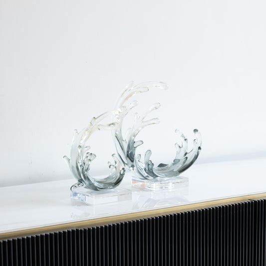 Crystal Ocean Wave Sculptures